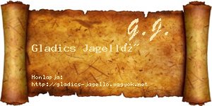 Gladics Jagelló névjegykártya